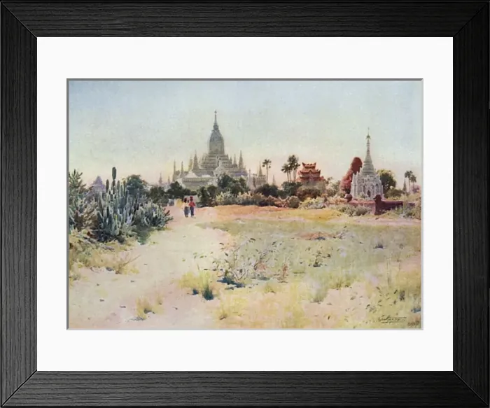 Framed Print : Burma / Pagan / Ananda 1905 Framed Print : Burma / Pagan / Ananda 1905