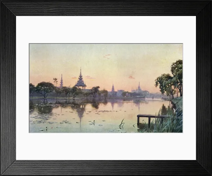 Framed Print : Burma / Mandalay Moat 1905 Framed Print : Burma / Mandalay Moat 1905