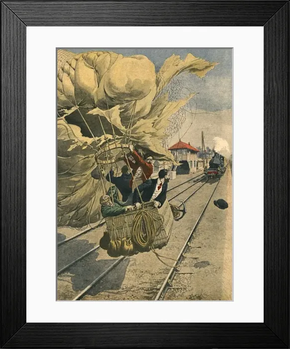 Framed Print : Balloon on Railway Framed Print : Balloon on Railway
