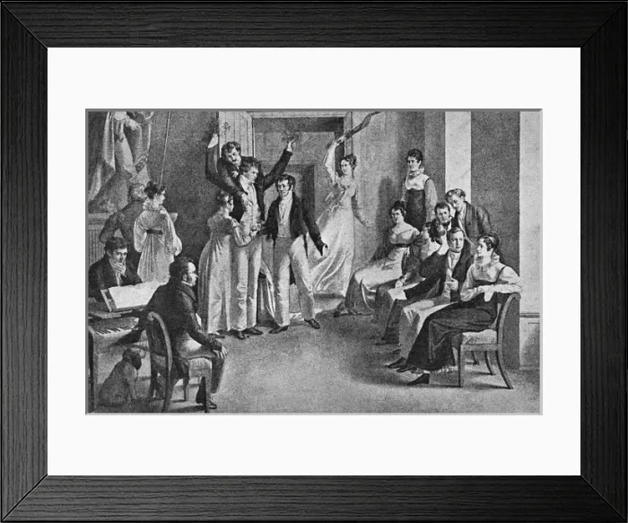 Framed Print : Schubert and Friends Framed Print : Schubert and Friends