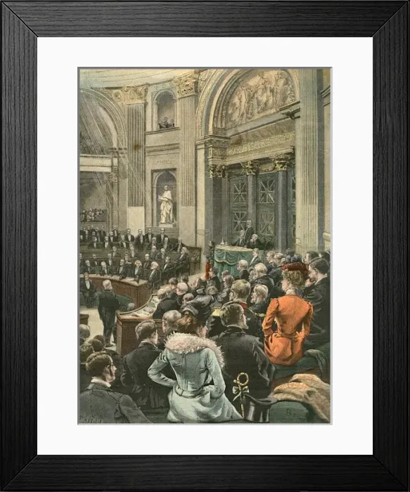 Framed Print : Acad Francaise 1900 Framed Print : Acad Francaise 1900