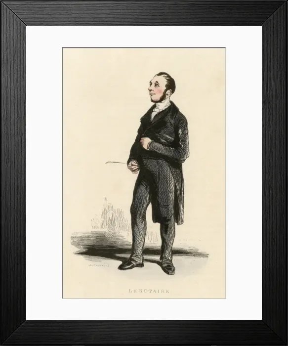 Framed Print : French Notary / Gavarni Framed Print : French Notary / Gavarni
