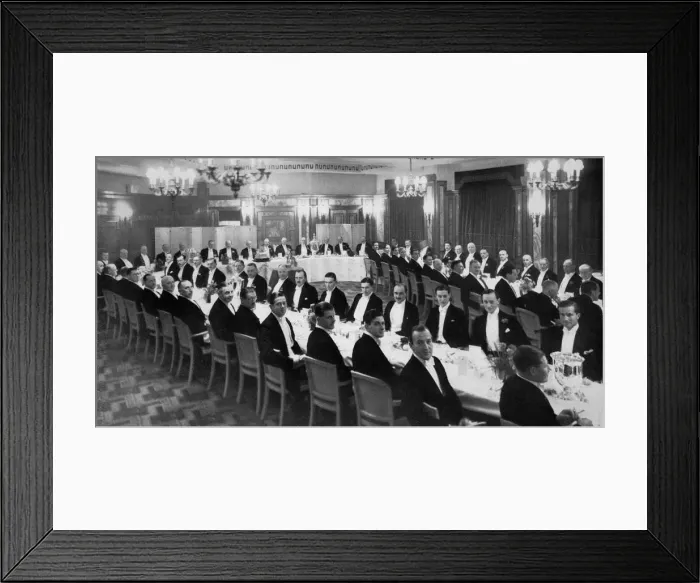 Framed Print : Lrb Formal Dinner 1938 Framed Print : Lrb Formal Dinner 1938
