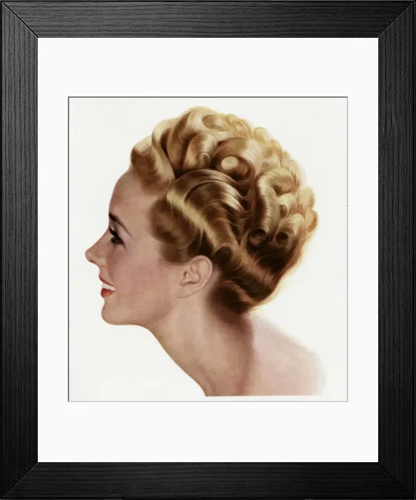 Framed Print : 1940S hairstyle Framed Print : 1940S hairstyle