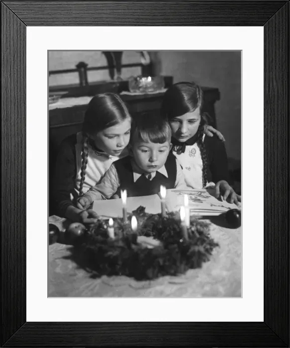 Framed Print : Three Children Reading Framed Print : Three Children Reading