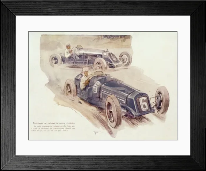 Framed Print : Benoit, Divo Racing Framed Print : Benoit, Divo Racing