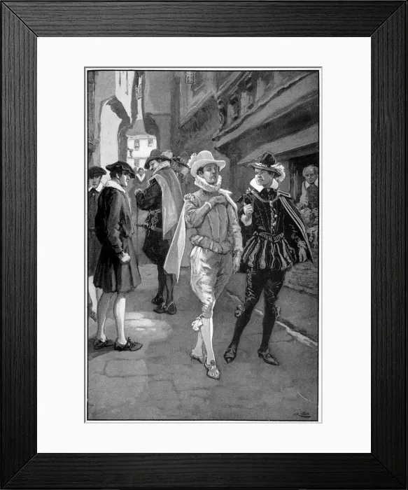 Framed Print : Courtiers Stroll Framed Print : Courtiers Stroll