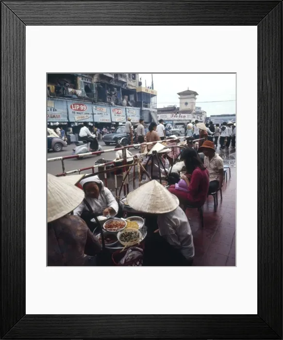 Framed Print : Social / Vietnam Stalls Framed Print : Social / Vietnam Stalls