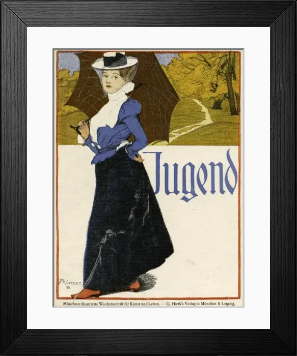 Framed Print : Smartly-dressed woman 1898 Framed Print : Smartly-dressed woman 1898