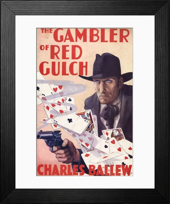 Framed Print : Western / Gambler Framed Print : Western / Gambler