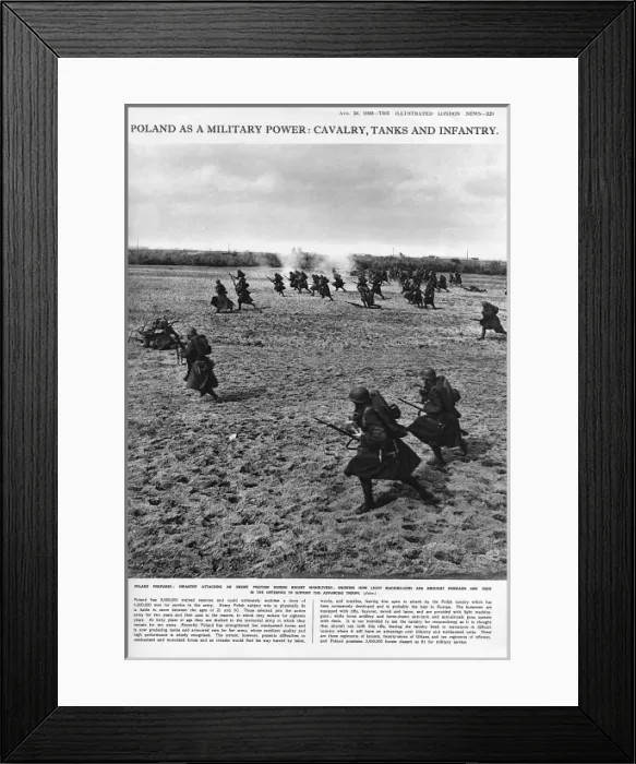 Framed Print : World War Two Polish infantry Framed Print : World War Two Polish infantry