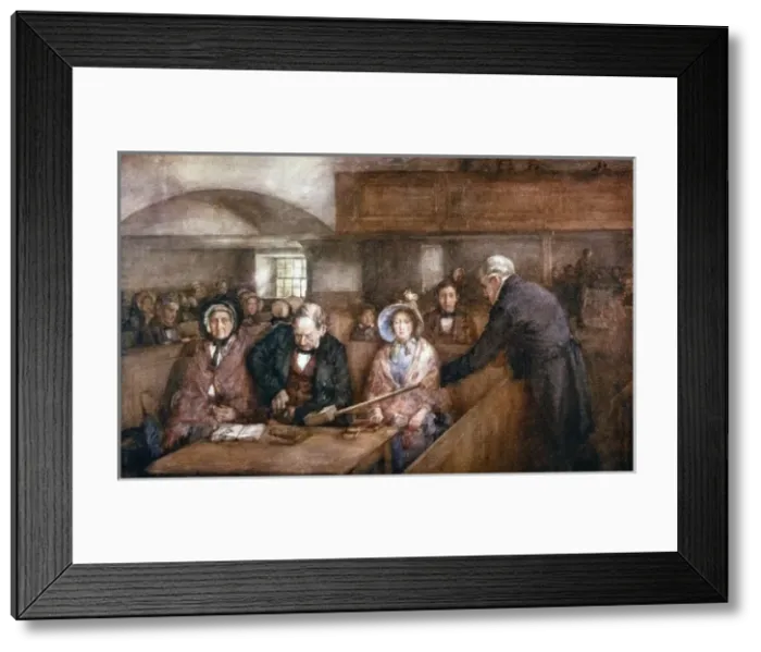 Framed Print : Scottish Churchgoing 19C Framed Print : Scottish Churchgoing 19C