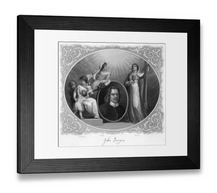 Framed Print : Bunyan (With Faith Etc) Framed Print : Bunyan (With Faith Etc)