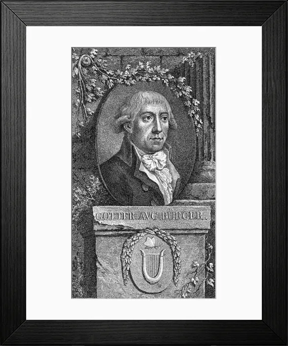 Framed Print : Gottfried August Burger Framed Print : Gottfried August Burger