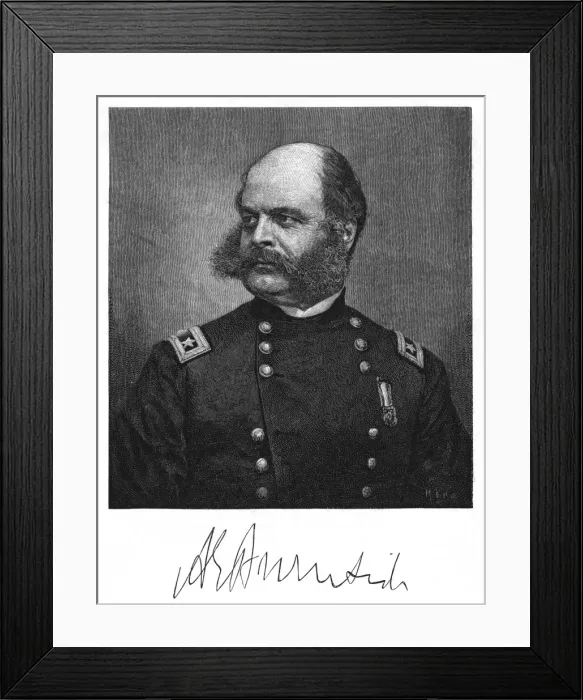 Framed Print : Ambrose Burnside - 3 Framed Print : Ambrose Burnside - 3