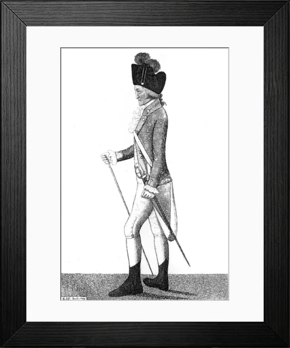 Framed Print : Major Campbell 1789 Framed Print : Major Campbell 1789