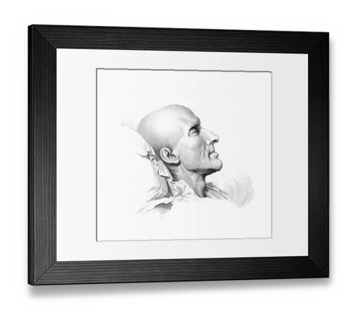 Framed Print : Canova (Deathbed) Framed Print : Canova (Deathbed)