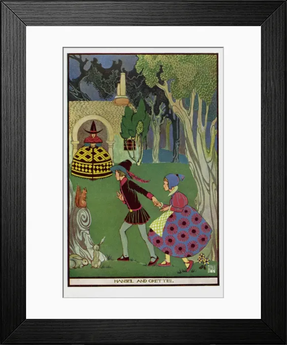 Framed Print : J Mercer. CWF 1859. Hansel & Gretel Framed Print : J Mercer. CWF 1859. Hansel & Gretel