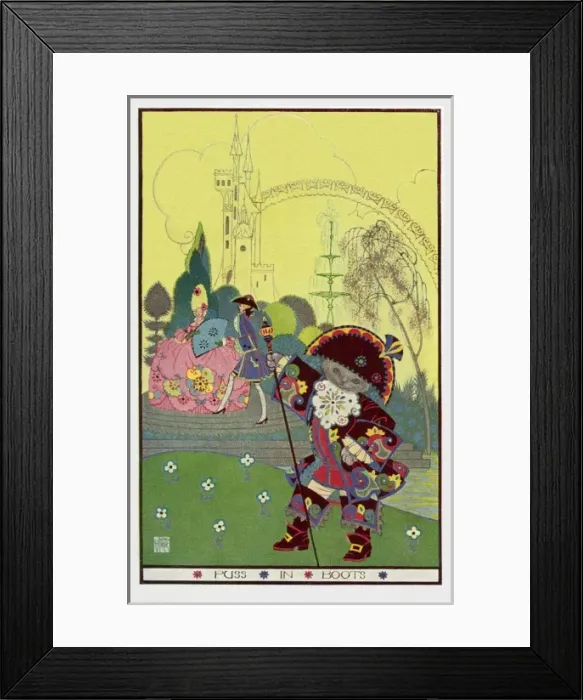 Framed Print : J Mercer. CWF 1859. Puss in Boots Framed Print : J Mercer. CWF 1859. Puss in Boots