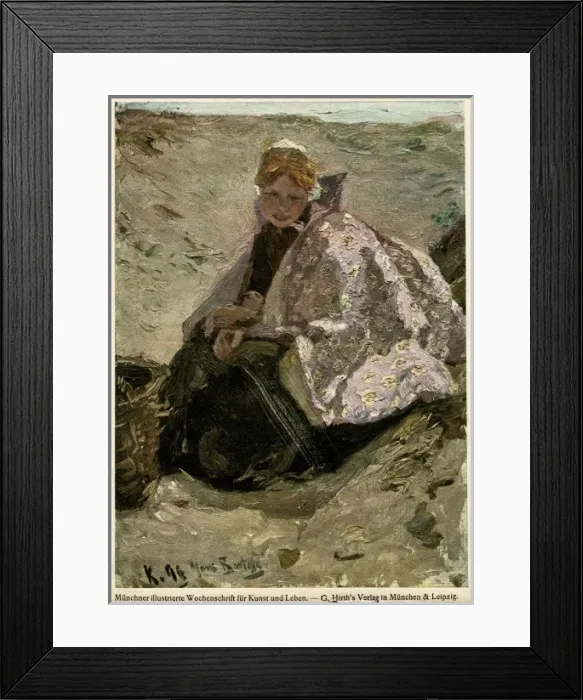 Framed Print : Jugend front cover, young woman in the countryside Framed Print : Jugend front cover, young woman in the countryside