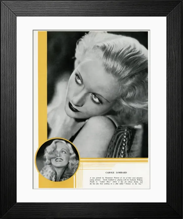 Framed Print : Carole Lombard in 1932 Framed Print : Carole Lombard in 1932
