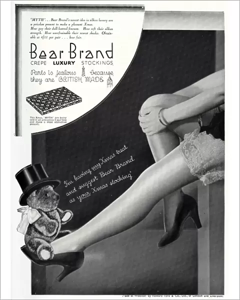 Advert for Stockings by Bear Brand 1933