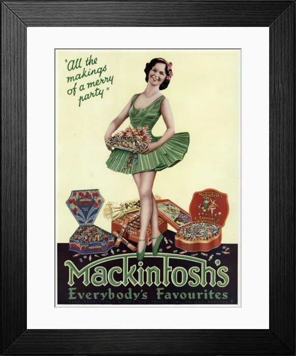 Framed Print : Advert for Mackintoshs toffee 1933 Framed Print : Advert for Mackintoshs toffee 1933