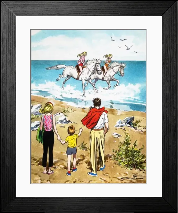 Framed Print : Horse riding in the surf Framed Print : Horse riding in the surf