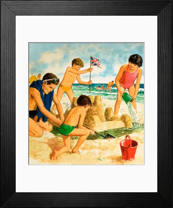 Framed Print : Castles in the Sand Framed Print : Castles in the Sand