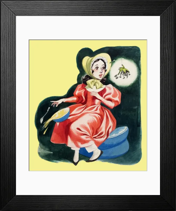 Framed Print : Little Miss Muffet Framed Print : Little Miss Muffet
