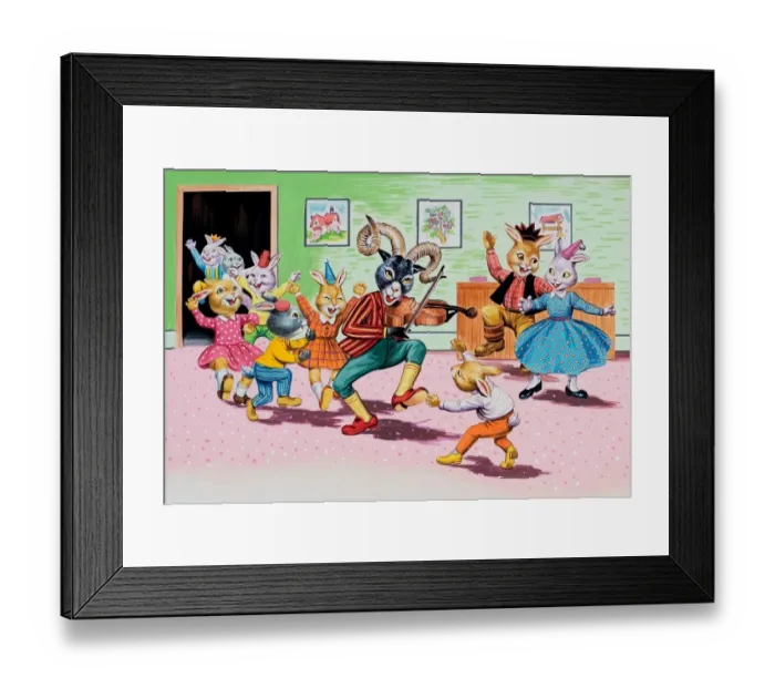 Framed Print : A party at Brer Rabbits House Framed Print : A party at Brer Rabbits House