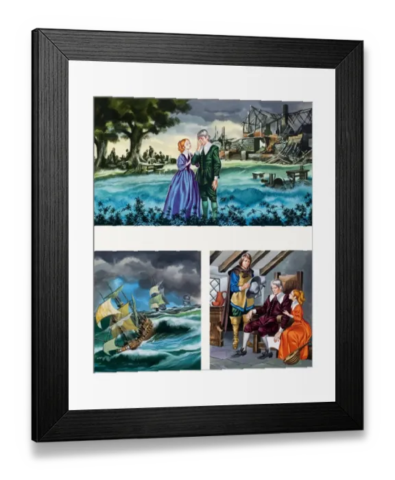 Framed Print : Fairy tale illustrations Framed Print : Fairy tale illustrations