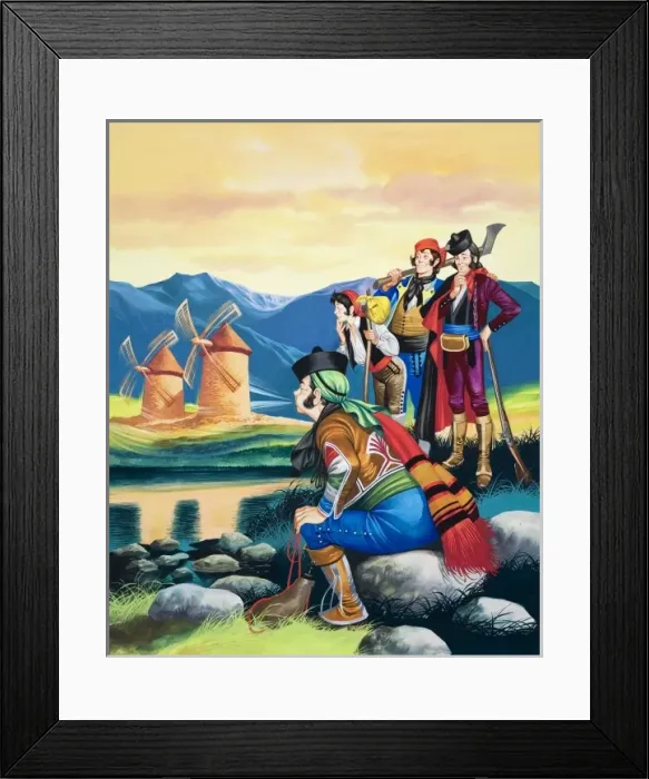 Framed Print : Michael and the Mighty Men Framed Print : Michael and the Mighty Men