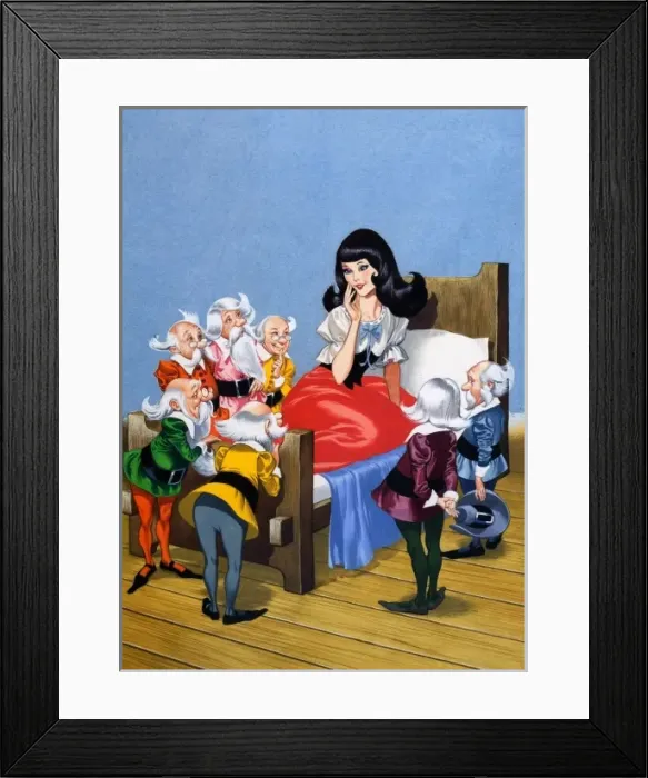 Framed Print : Snow-White and the Seven Dwarfs Framed Print : Snow-White and the Seven Dwarfs