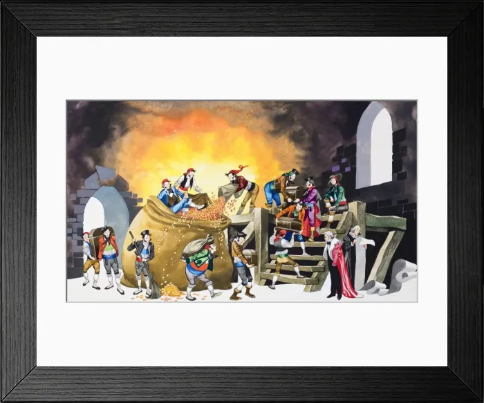 Framed Print : Michael and the Mighty Men Framed Print : Michael and the Mighty Men