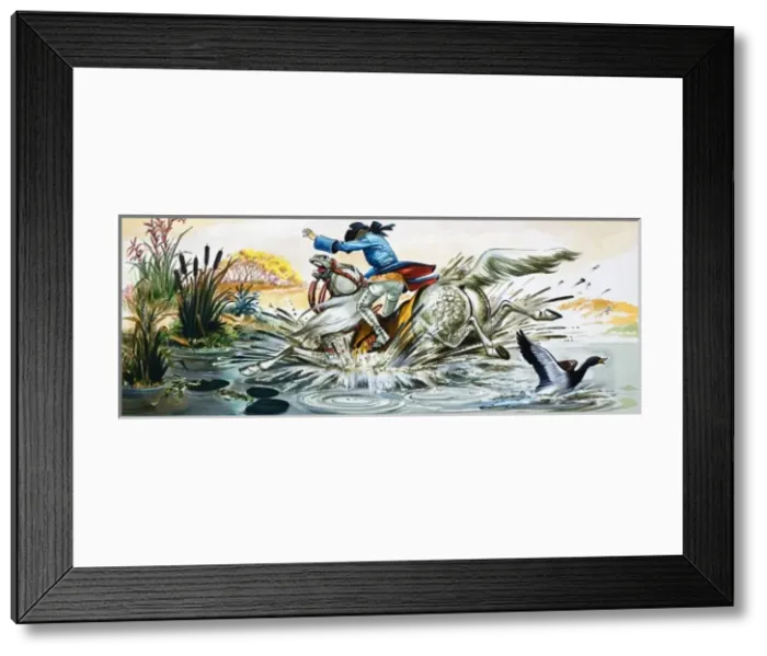 Framed Print : The Wonderful Adventures of Baron Munchausen Framed Print : The Wonderful Adventures of Baron Munchausen
