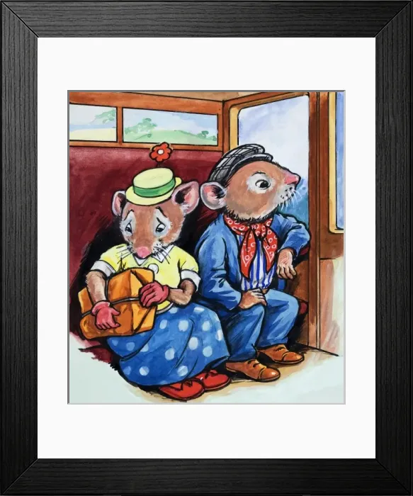 Framed Print : The Town Mouse and the Country Mouse Framed Print : The Town Mouse and the Country Mouse