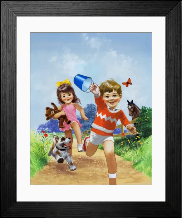 Framed Print : Boy and Girl Framed Print : Boy and Girl