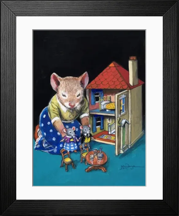 Framed Print : The Town Mouse and the Country Mouse Framed Print : The Town Mouse and the Country Mouse