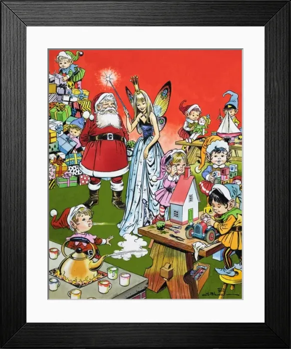 Framed Print : Santa Clauss toy factory Framed Print : Santa Clauss toy factory