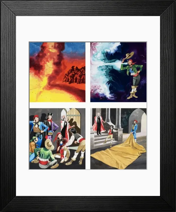 Framed Print : Michael and the Mighty Men Framed Print : Michael and the Mighty Men