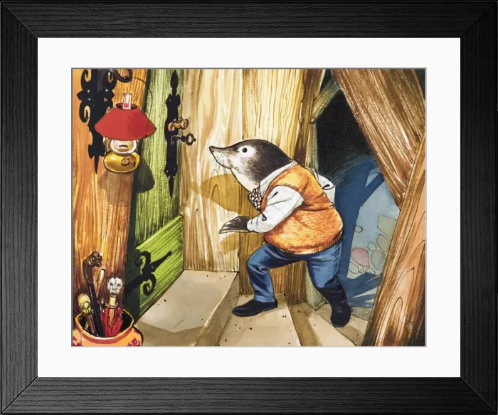 Framed Print : Mr Mole has a visitor Framed Print : Mr Mole has a visitor