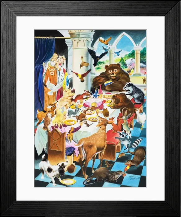 Framed Print : Animal tea party Framed Print : Animal tea party