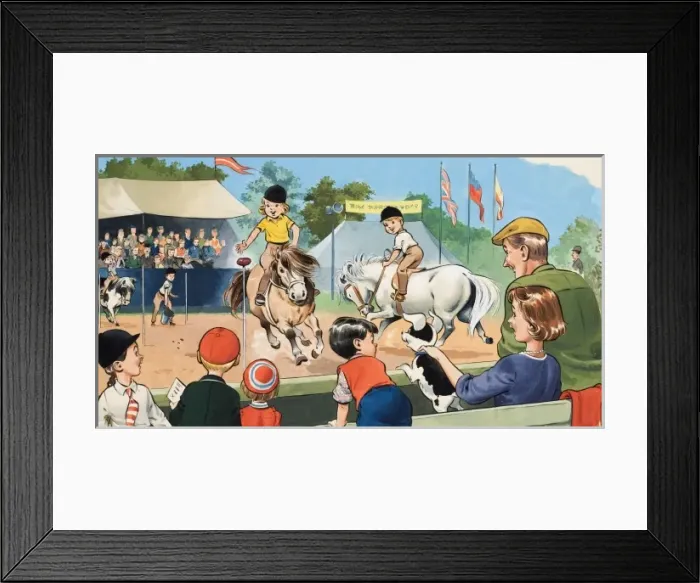 Framed Print : Ponies Framed Print : Ponies