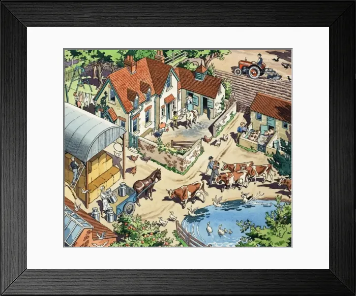 Framed Print : Farmhouse Framed Print : Farmhouse