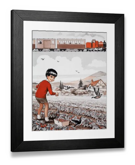 Framed Print : Strawberry picking Framed Print : Strawberry picking