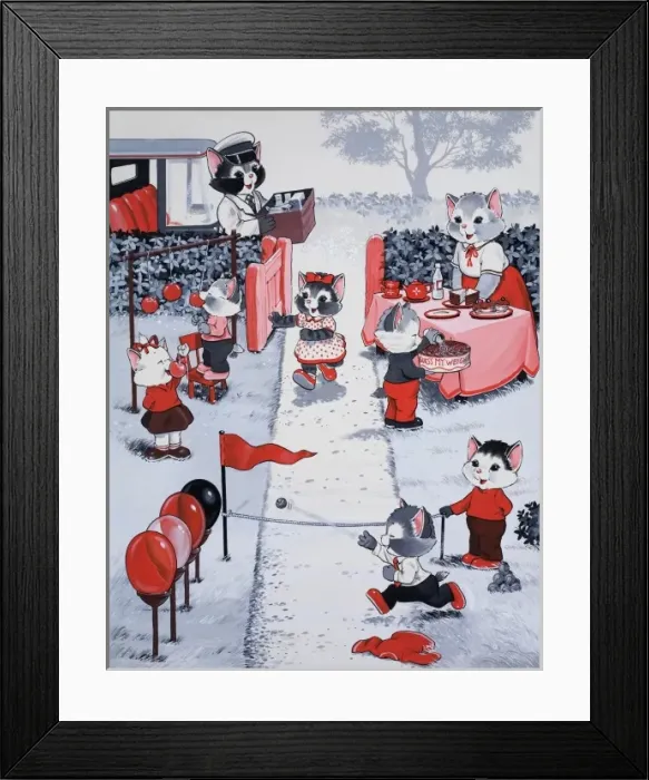 Framed Print : Cats at fete Framed Print : Cats at fete