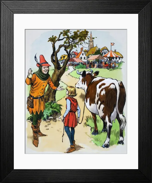 Framed Print : Jack and the Beanstalk Framed Print : Jack and the Beanstalk