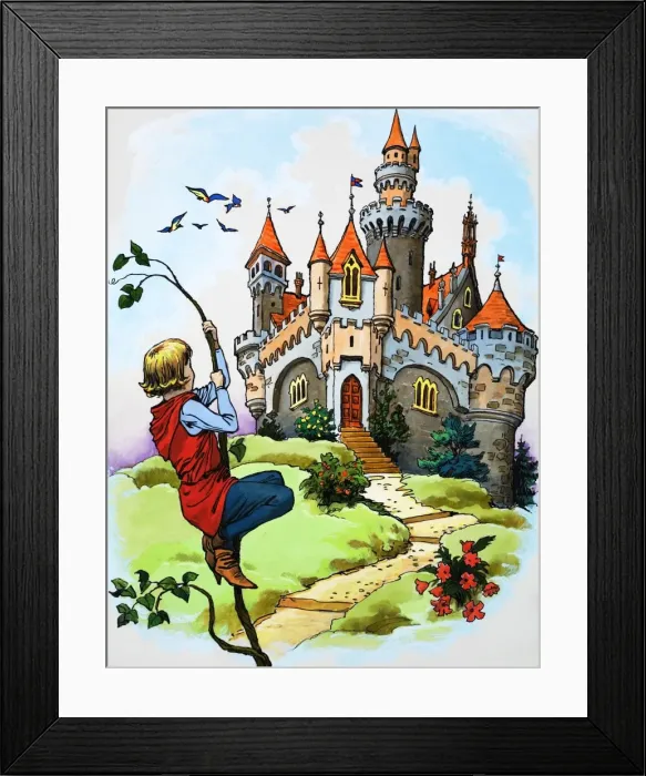 Framed Print : Jack and the Beanstalk Framed Print : Jack and the Beanstalk