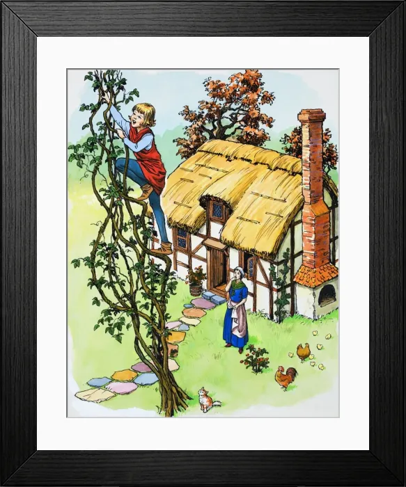 Framed Print : Jack and the Beanstalk Framed Print : Jack and the Beanstalk